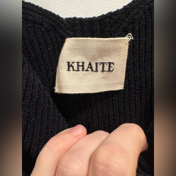 Khaite black Yves ribbed knit bodysuit - Picture 5 of 10